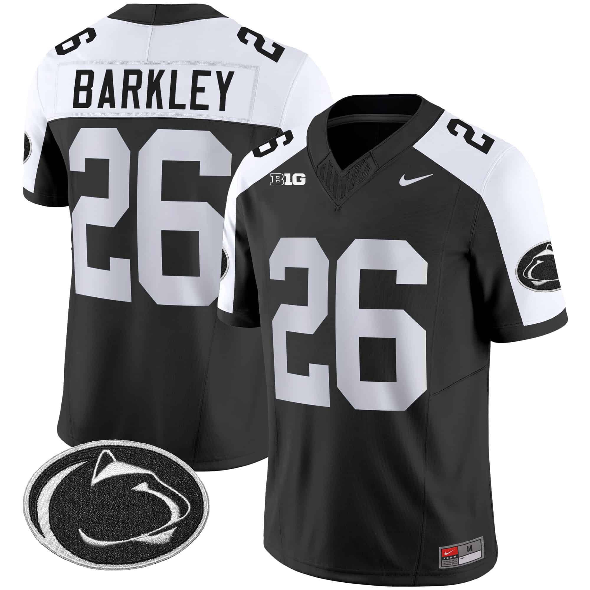 Men Penn State Nittany Lions #26 Barkley Black 2024 Nike Vapor Limited NCAA Jersey